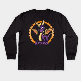 Mischievous Dragon Kids Long Sleeve T-Shirt